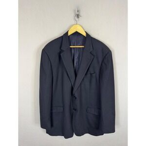 Brooks Brothers 346 Mens 46R Navy Blue Wool Stretch Blazer Sport Coat